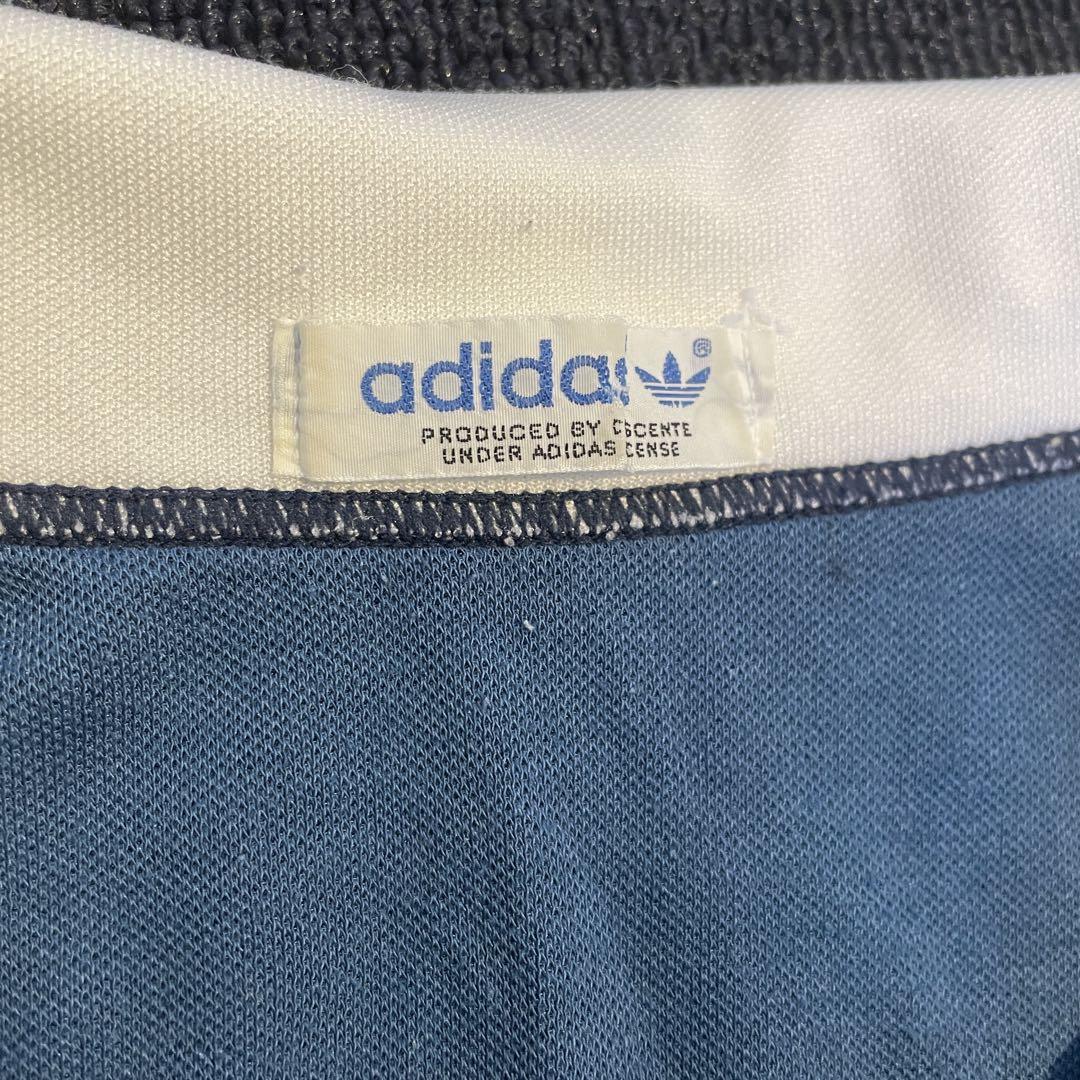 【激レア】80s adidas 長袖 y2k デサント製 ゲームシャツ トラック