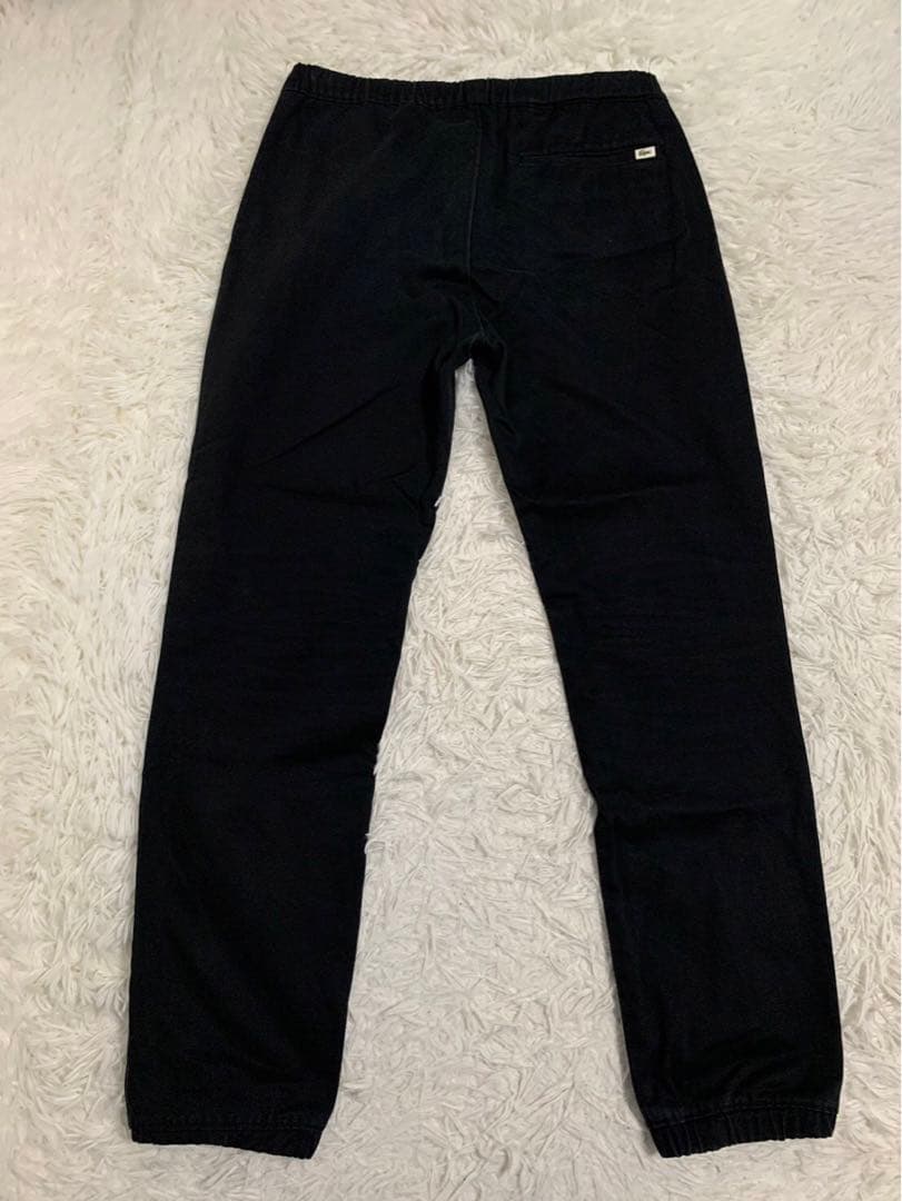 LACOSTE ラコステ　ジョガーパンツ　RELAX FIT 黒　刺繍ロゴ　M