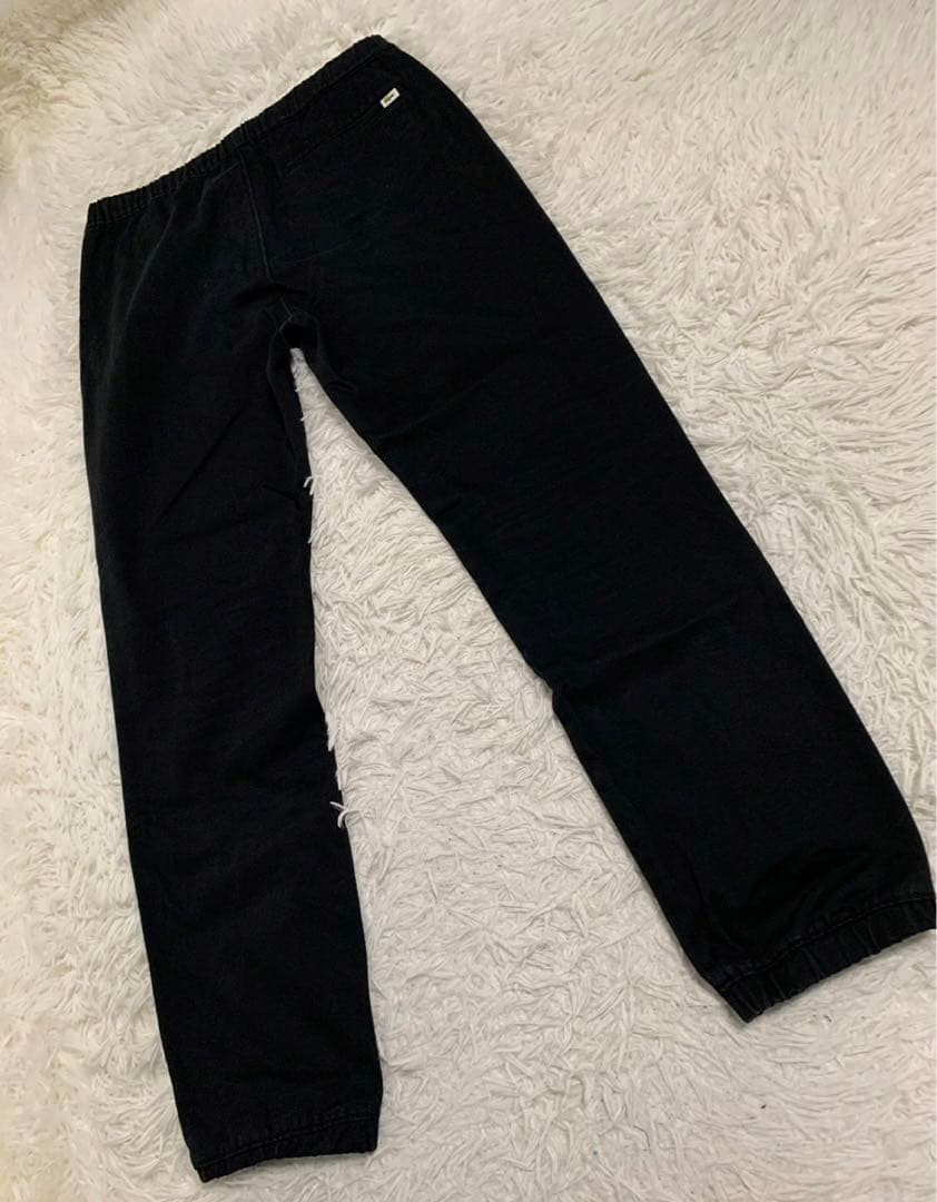 LACOSTE ラコステ　ジョガーパンツ　RELAX FIT 黒　刺繍ロゴ　M