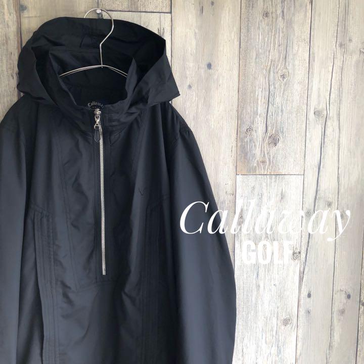 callaway キャロウェイ ナイロンジャケット ゴルフ シルバー 中 