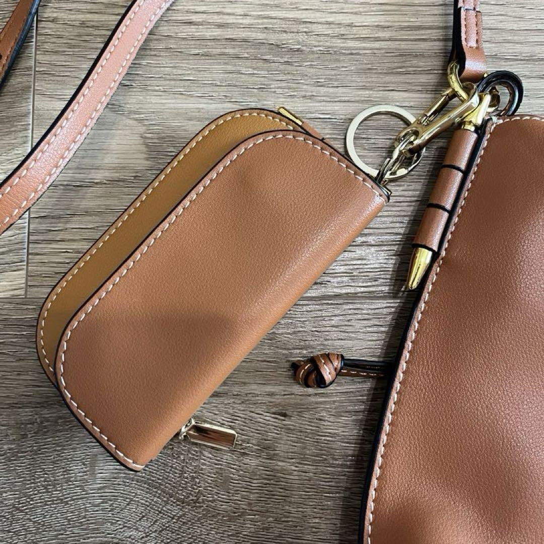【Loewe】ミニポケット クロスバッグ キャメル・中古 Loewe】ミニポケット クロスバッグ キャメル・中古 (LOEWE