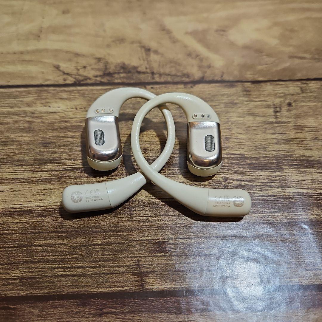 SHOKZ ワイヤレスイヤホン OPEN FIT BEIGE」 保証書付き - メルカリ