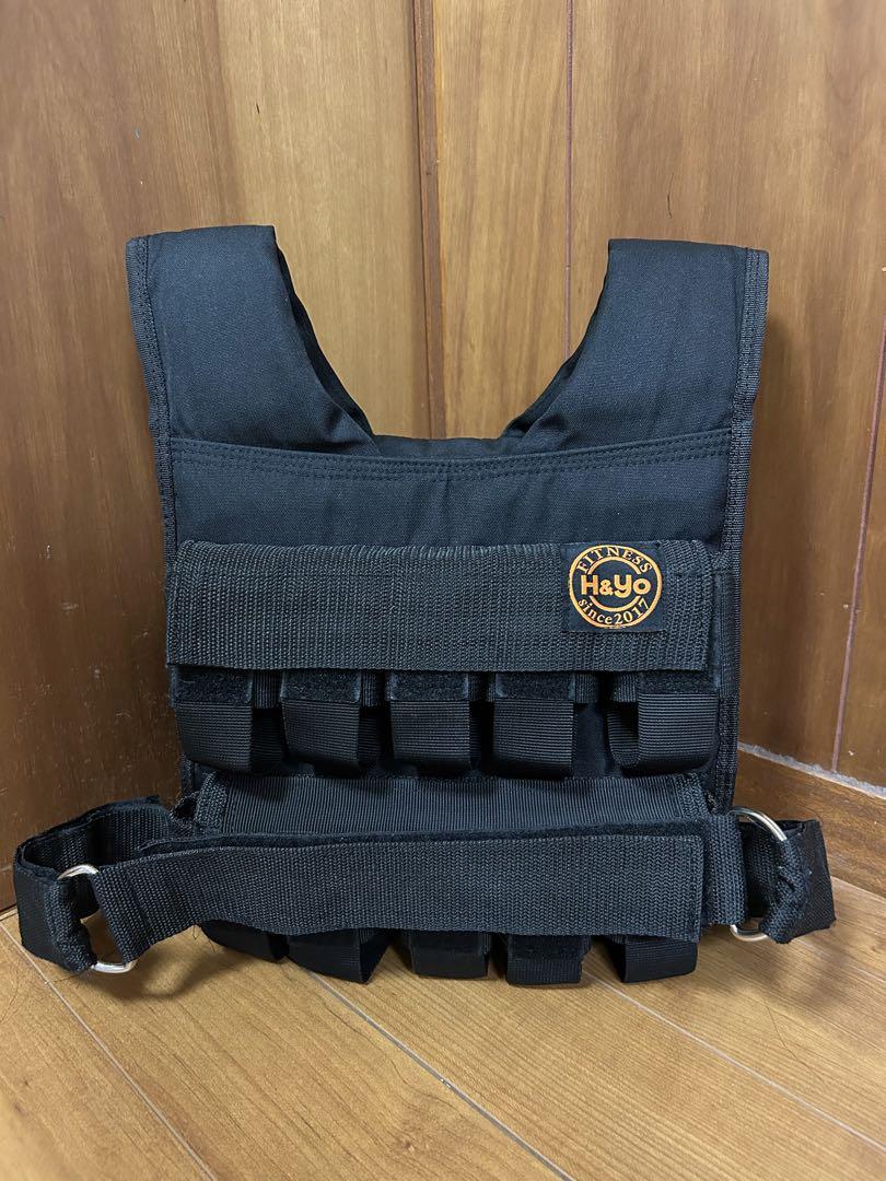 H&Yo ウエイトベスト 20kg 10kg 重量調節可 ウエイトジャケット
