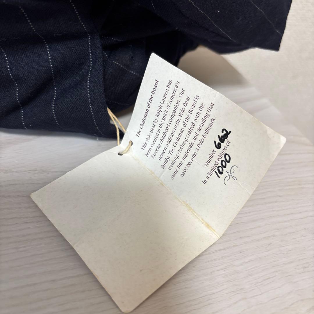 希少シュタイフとラルフローレンコラボ 限定品ポロベア