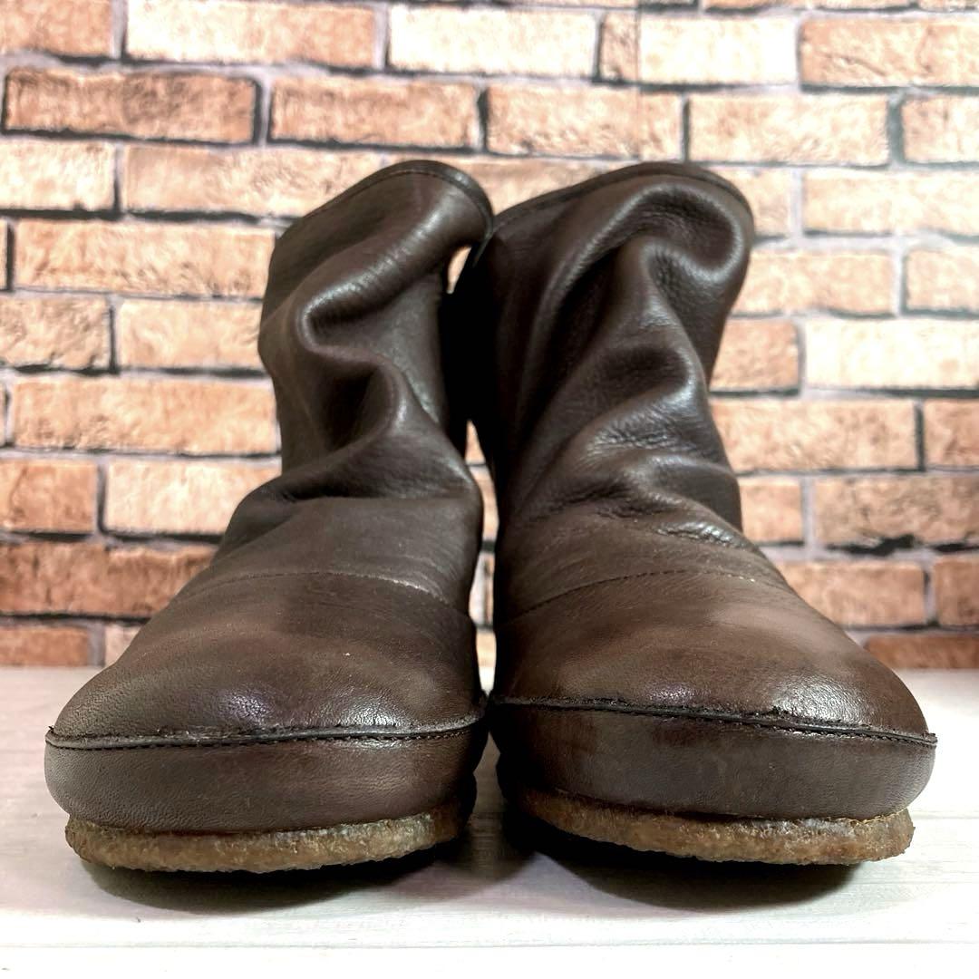 極美品■SAYA■ショートブーツ✨サイドゴア 天然革皮 シボ革 極美品□SAYA□ショートブーツ✨サイドゴア 天然革皮 シボ革
