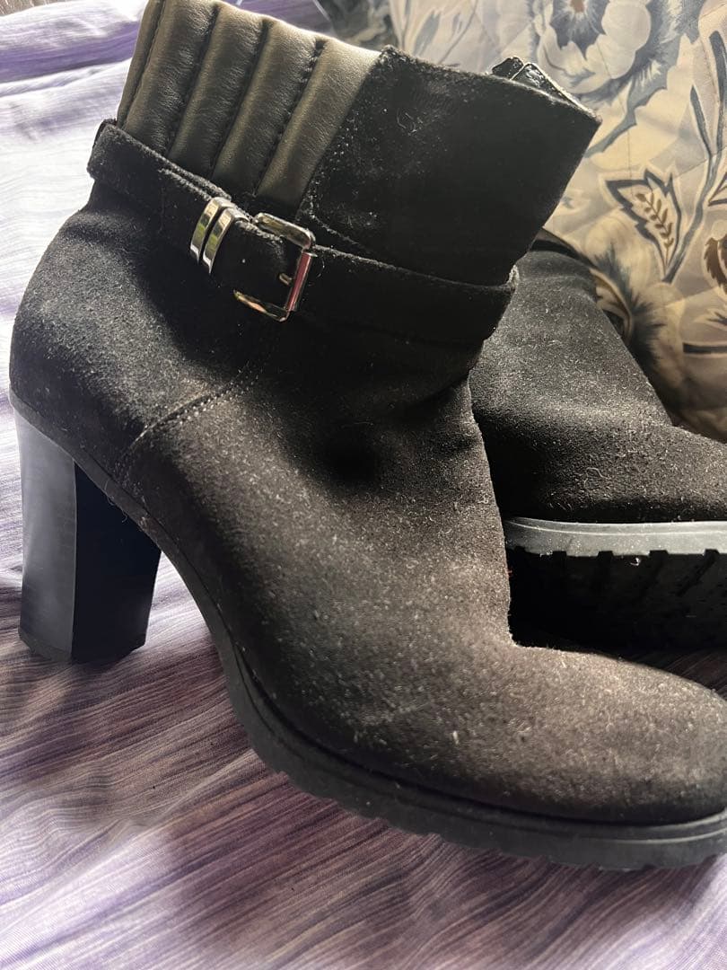 GEOX ショートブーツ ブラック 履くとカッコいいです24.5cm