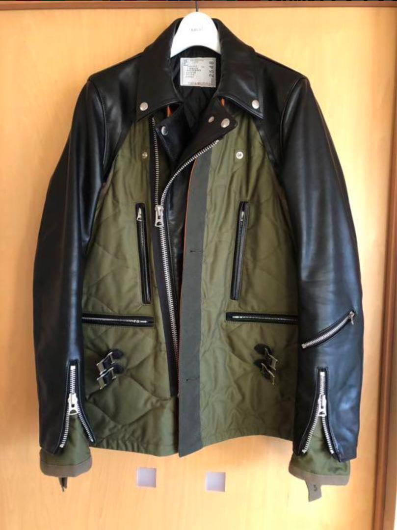 sacai ライダーズジャケット 画像2