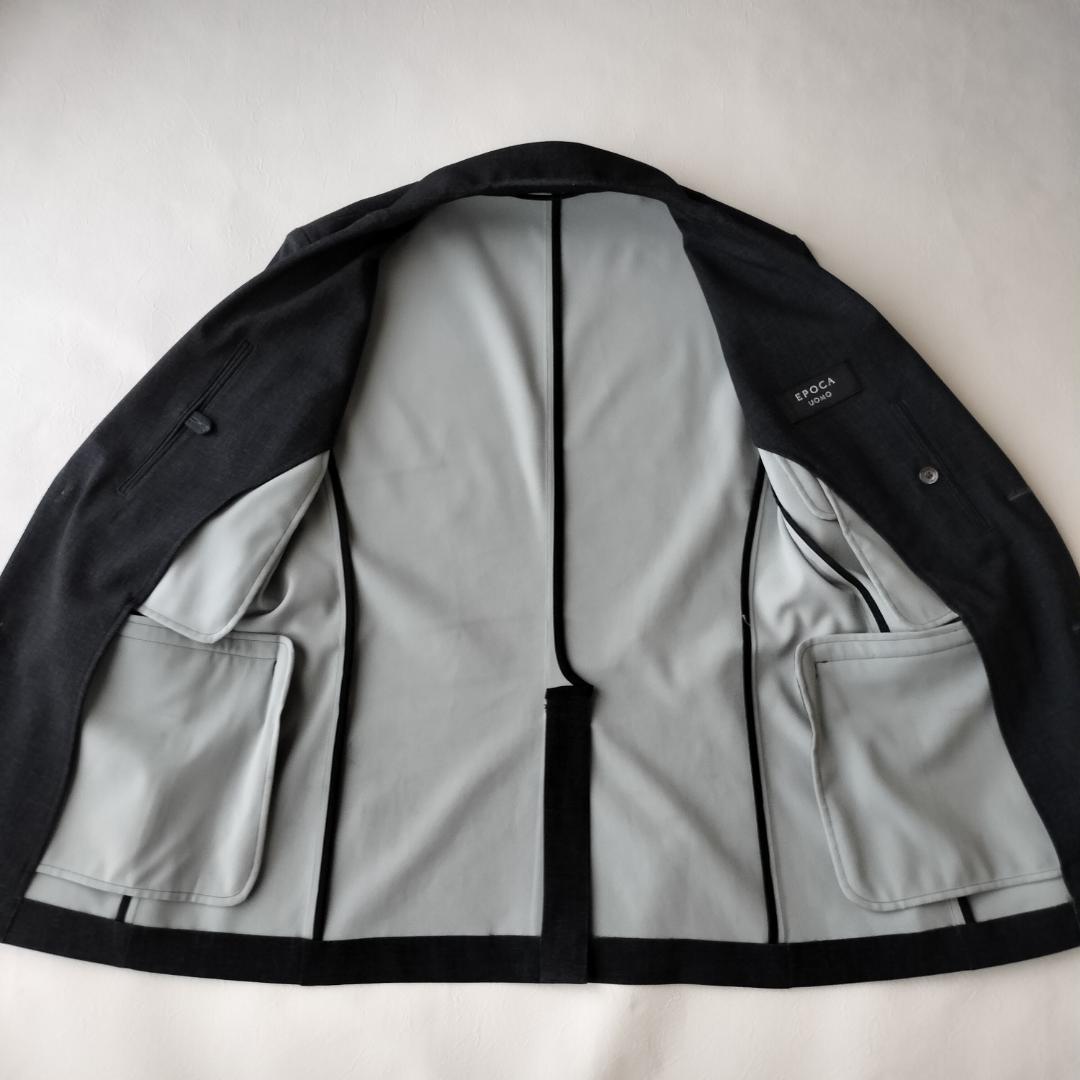 美品✨️エポカウォモ スーツセットアップ ダークグレー 46サイズ(Mサイズ)