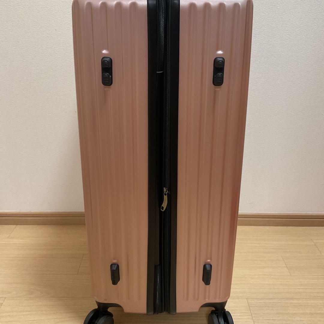 キャリーバック Lサイズ 超軽量 大型 ダブルキャスター TSAロック ピンク