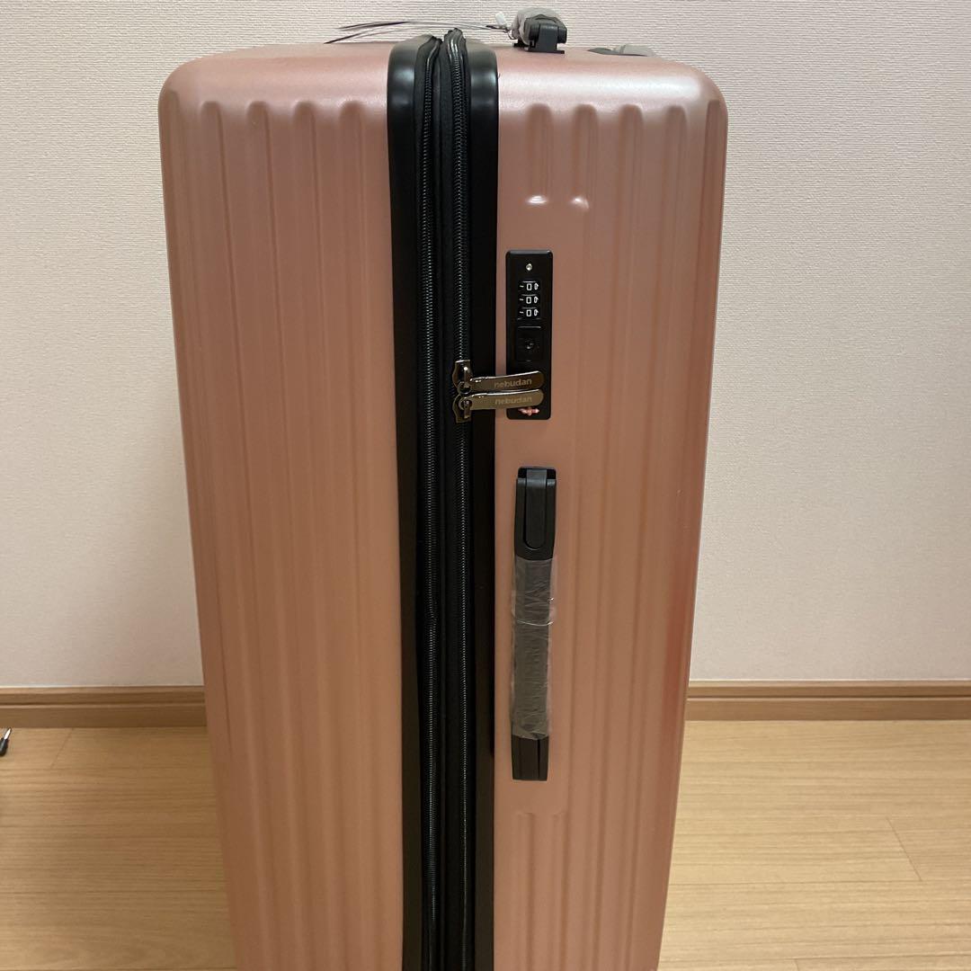 キャリーバック Lサイズ 超軽量 大型 ダブルキャスター TSAロック ピンク