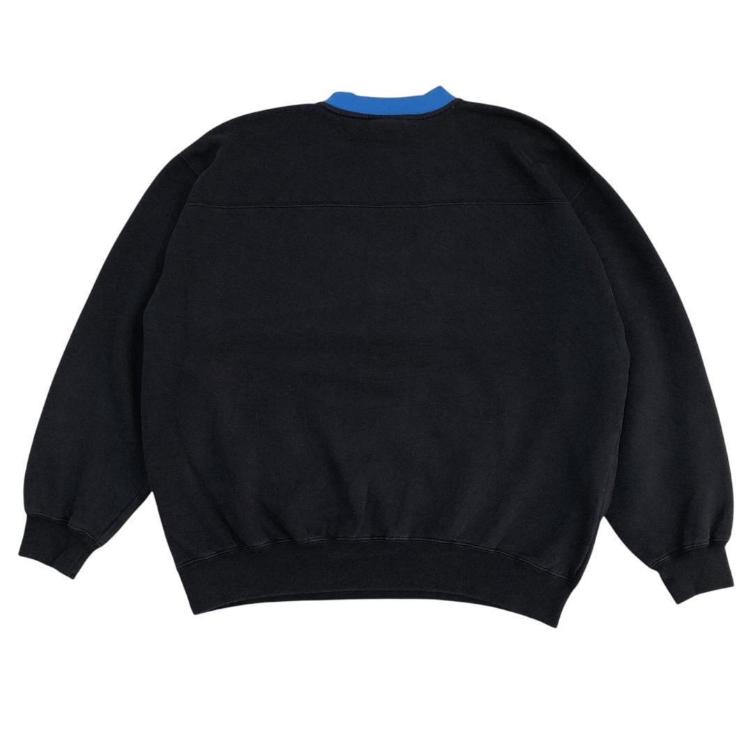 NFLパンサーズ スウェット トレーナー 刺繍 黒 フェイド感 3XL 90s