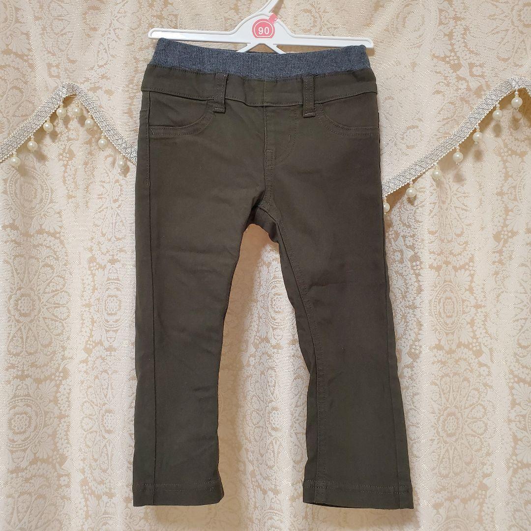 最新人気 西松屋 ストレッチパンツ カーキ 90 zppsu.edu.ph