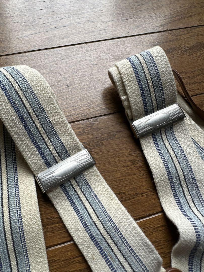 RUGBY RALPH LAUREN レザーコンビサスペンダー ラビットイヤー