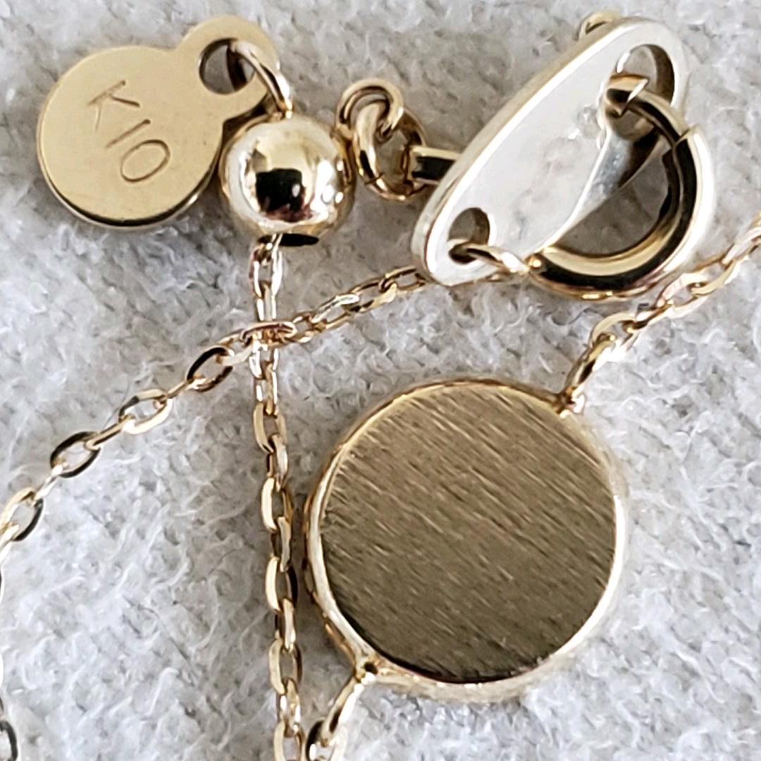 【正規販売店】 箱、付属品付き サークルブレスレット ゴールド K10 【美品】agete - アクセサリー