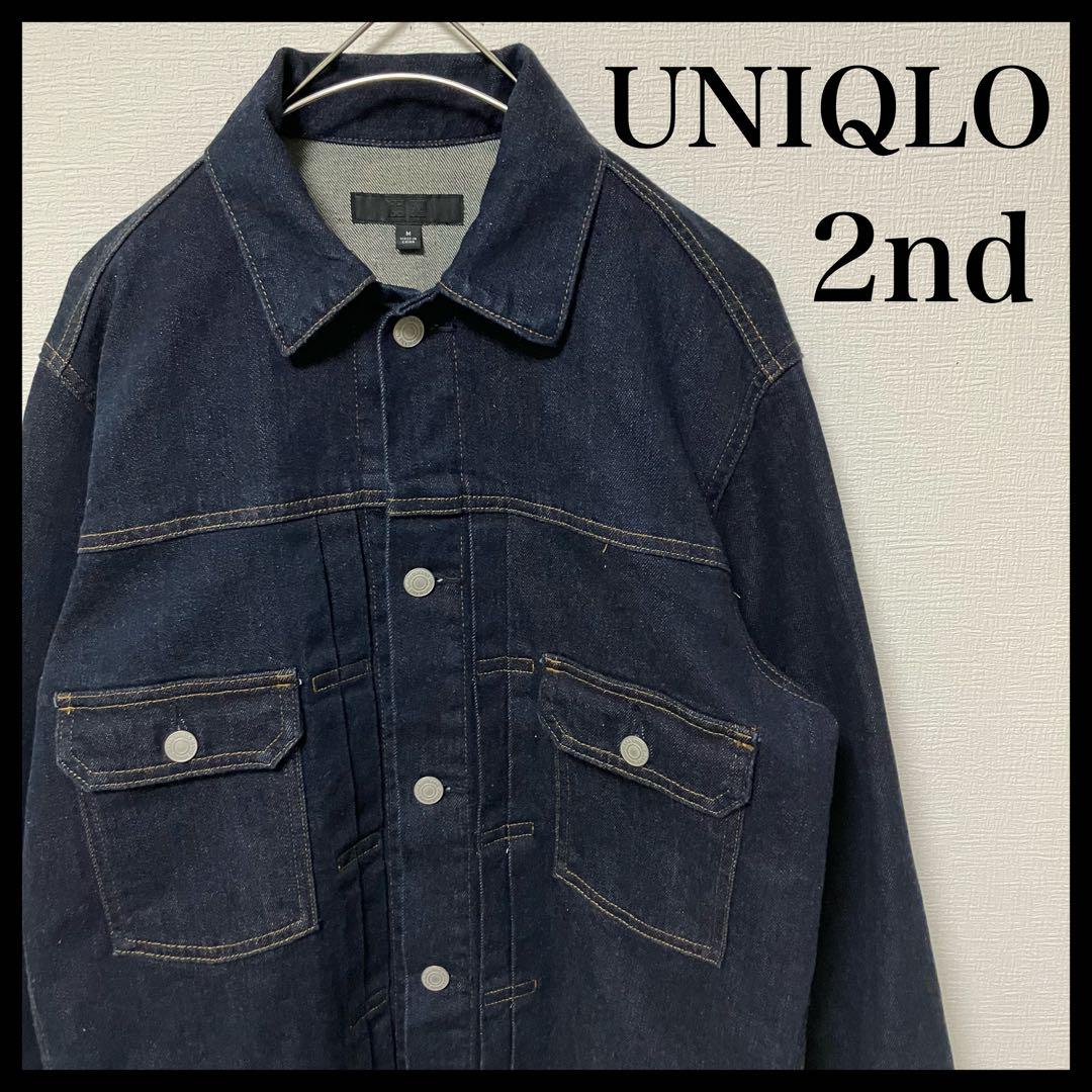 UNIQLOユニクロ 2nd Gジャン デニムジャケット Mサイズ　濃紺k