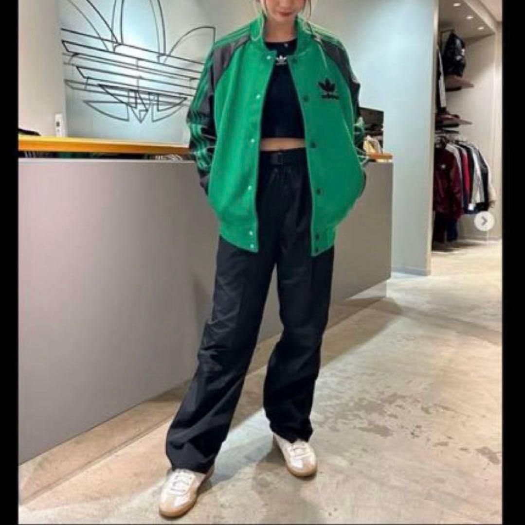adidas アディダス 緑 スタジャン ボンバージャケット SS adidas