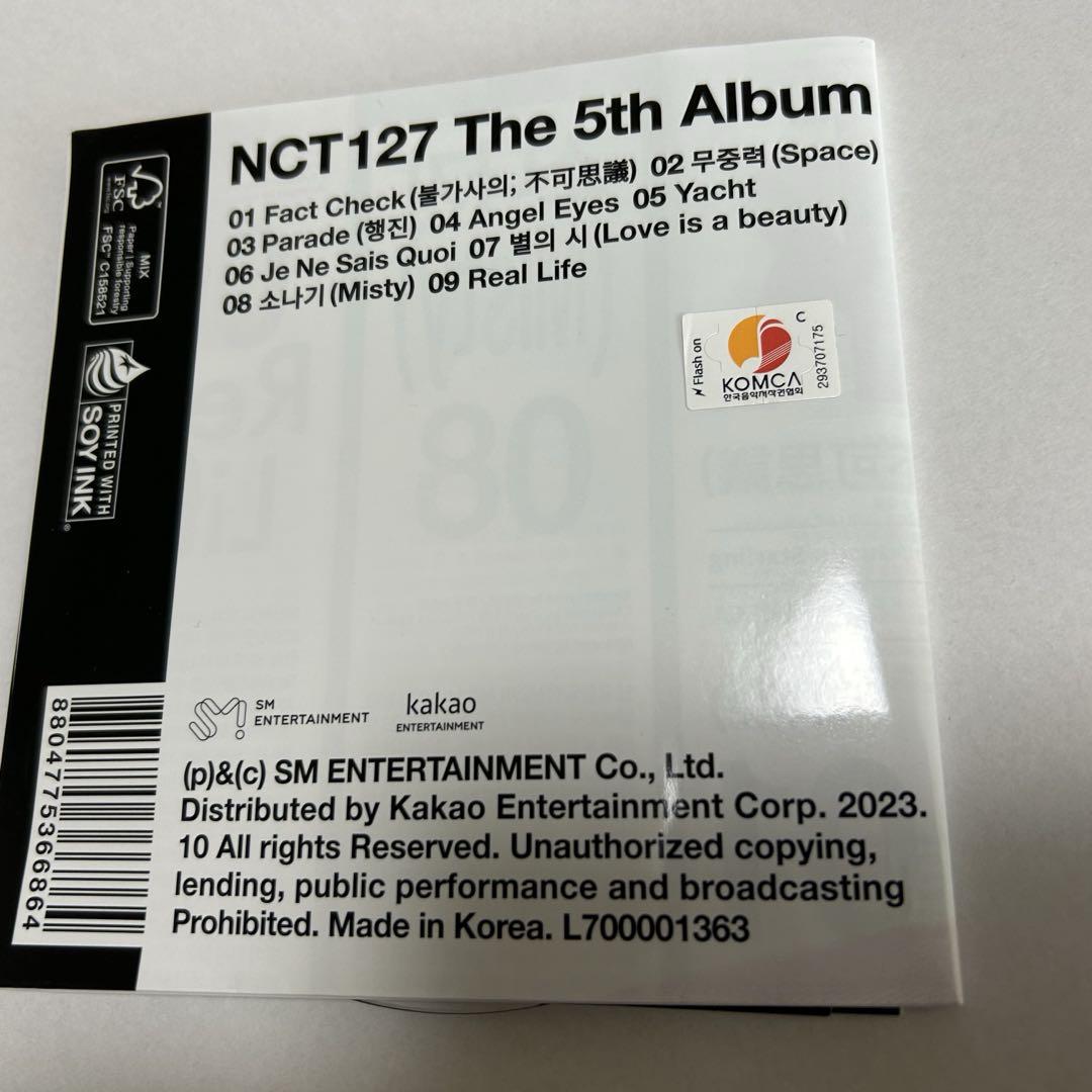 NCT127 ジョンウ ラキドロ トレカCD付き ソウルコン FactCheck NCT 127 5th Album Fact Check 不可思議 展 MD Random Trading