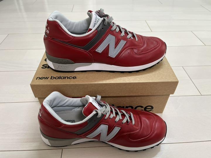 ニューバランス M576 RED 26.5 UK製 - galleria13.com 可愛いクリスマスツリーやギフトが! M576レザー 希少な英国製!ニューバランス レッド 新品正規品 26.5 8h スニーカー