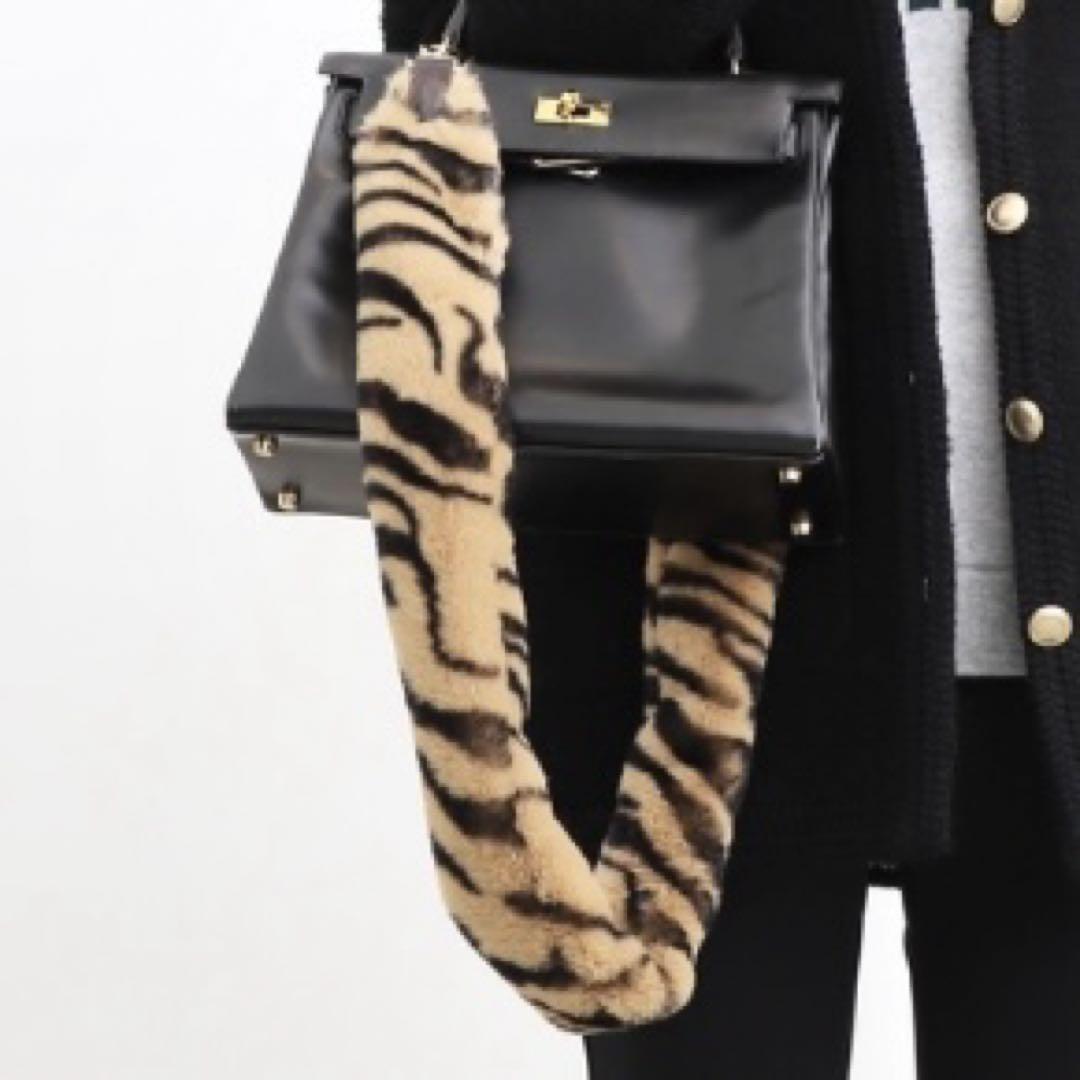 新品未使用 GOOD GRIEF FAUX FUR STRAP キャメル