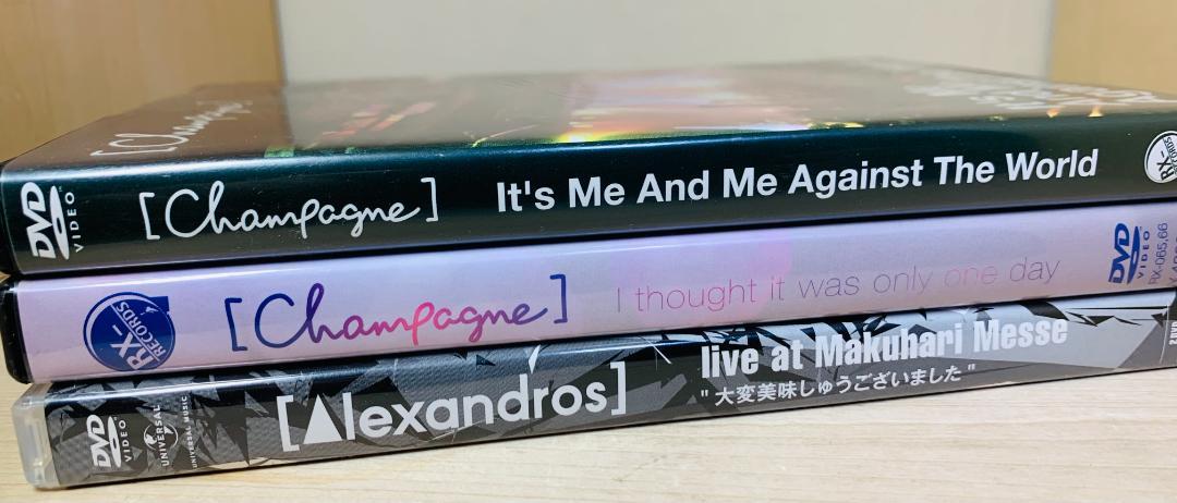 Alexandros］ [Champagne] ライブ DVD 3枚セット - メルカリ