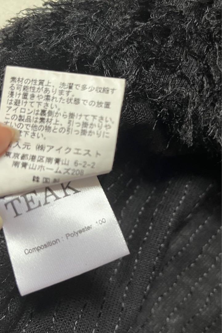 完売 韓国 TEAKティーク BOUKLE 半袖 ニット SLOBE IENA