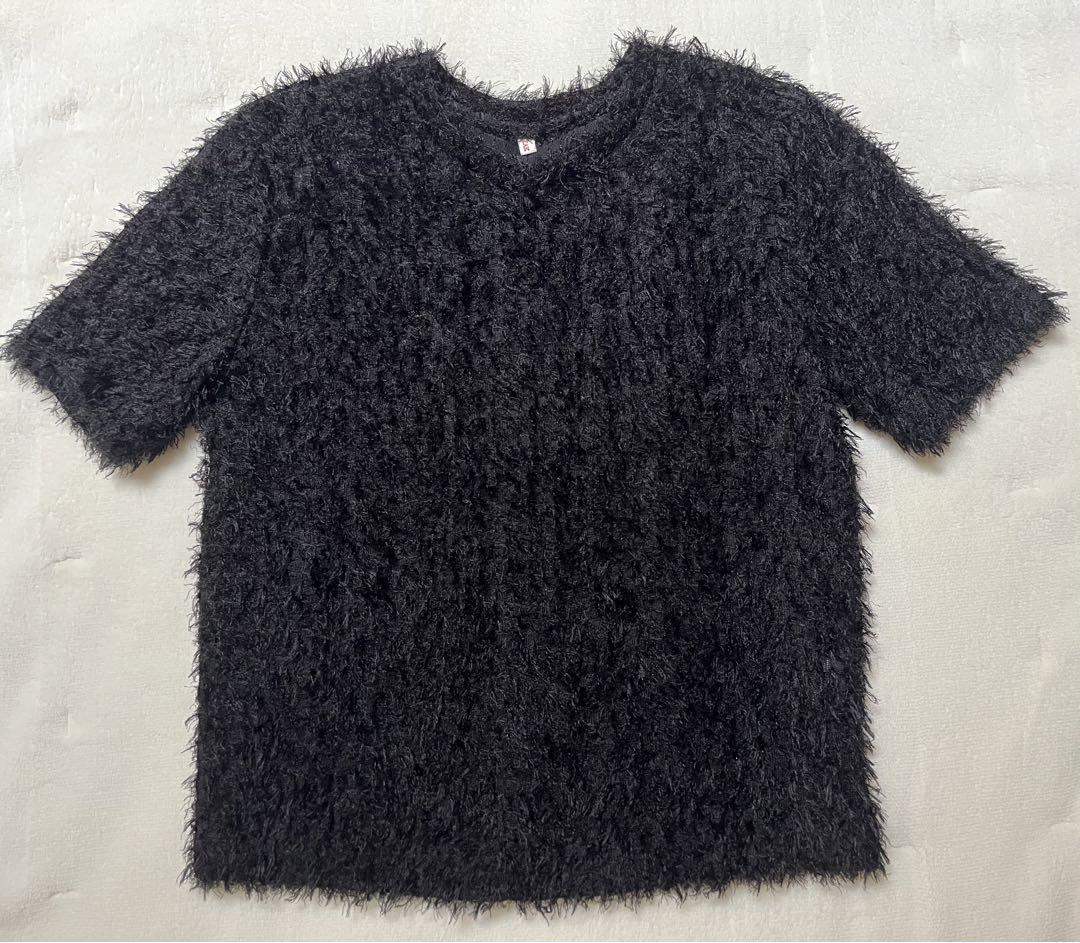 完売 韓国 TEAKティーク BOUKLE 半袖 ニット SLOBE IENA
