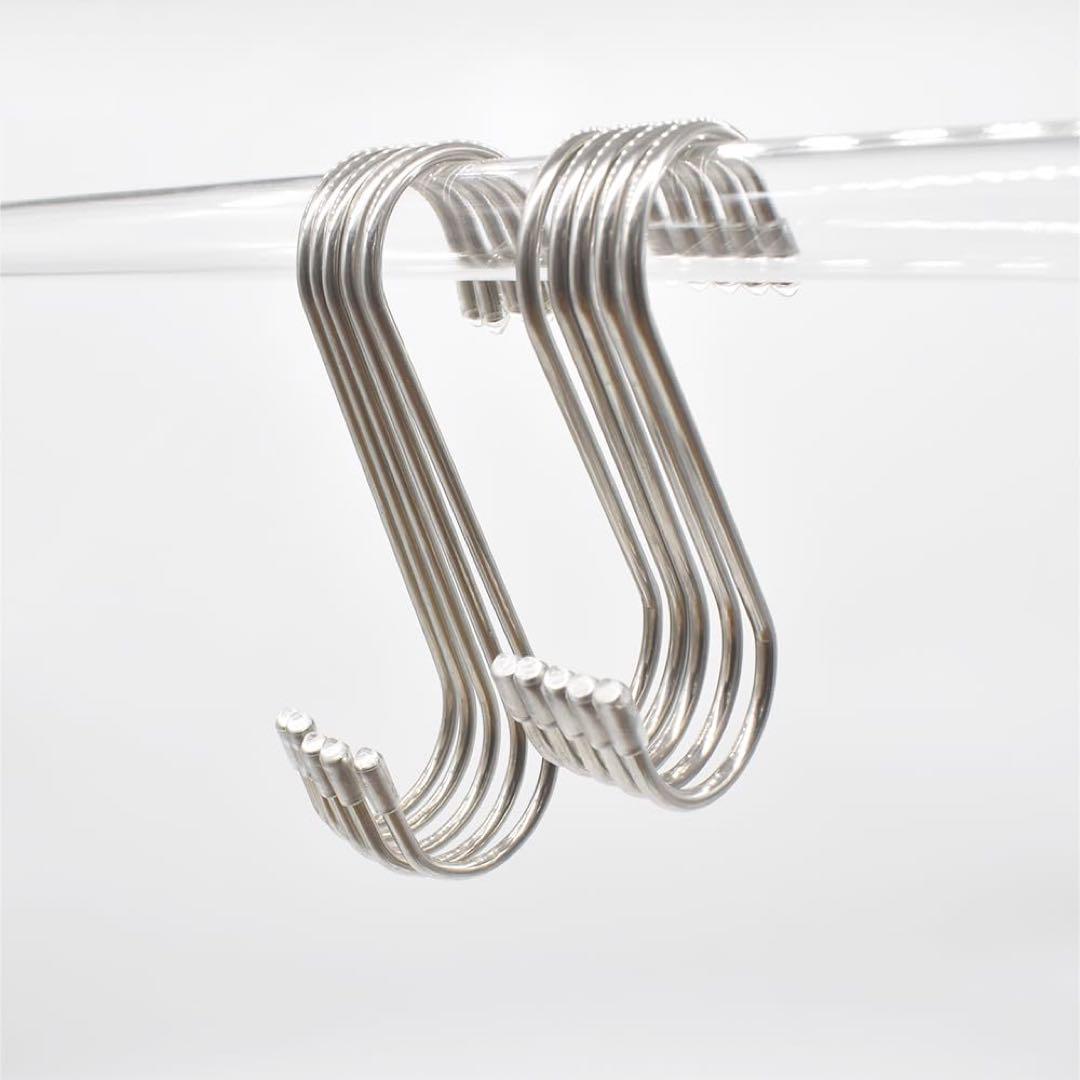 P.CREST ステンレス S字 フック キャップ付き (11cm(10個))