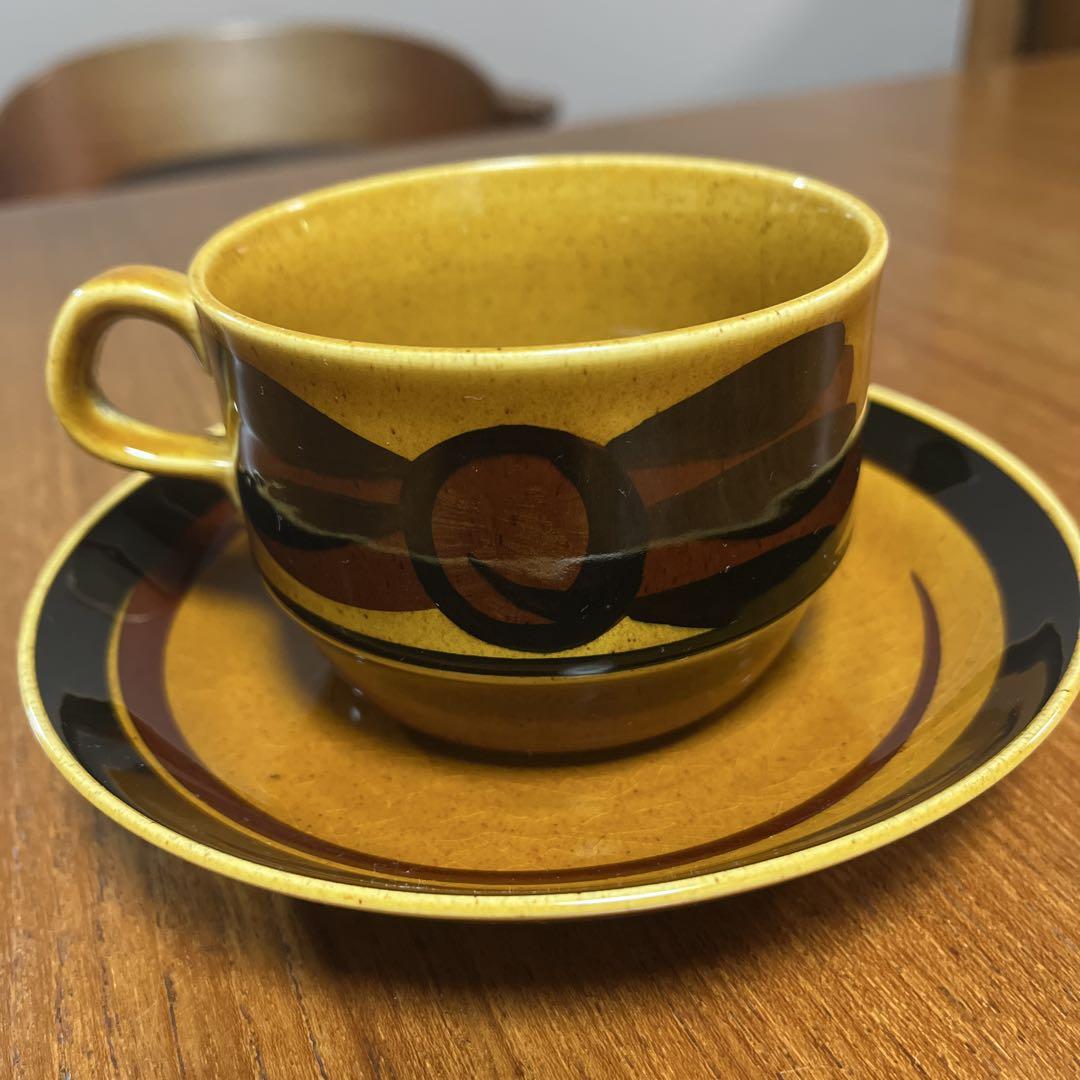北欧ビンテージ　カップ&ソーサー　Rorstrand Tunaコーヒー・ティーカップ