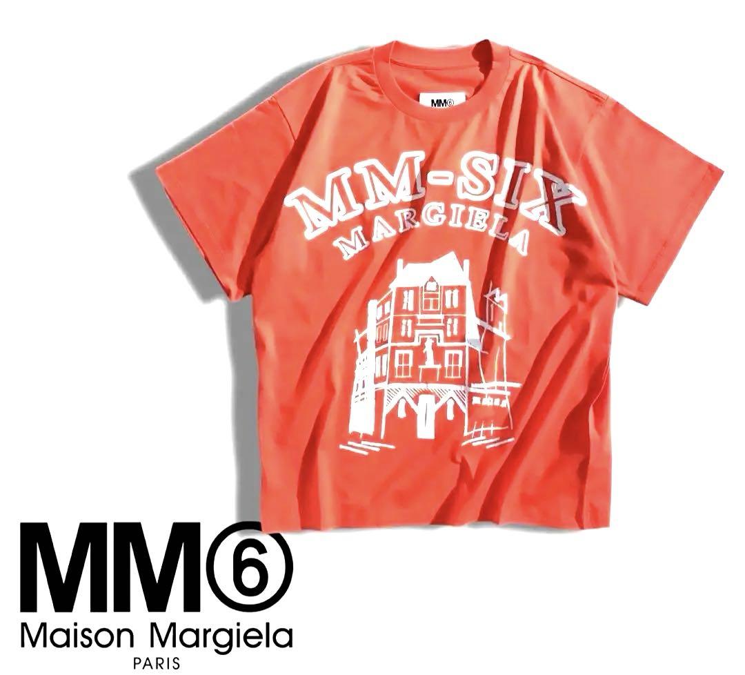 MM6 Maison Margiela オレンジ Tシャツ
