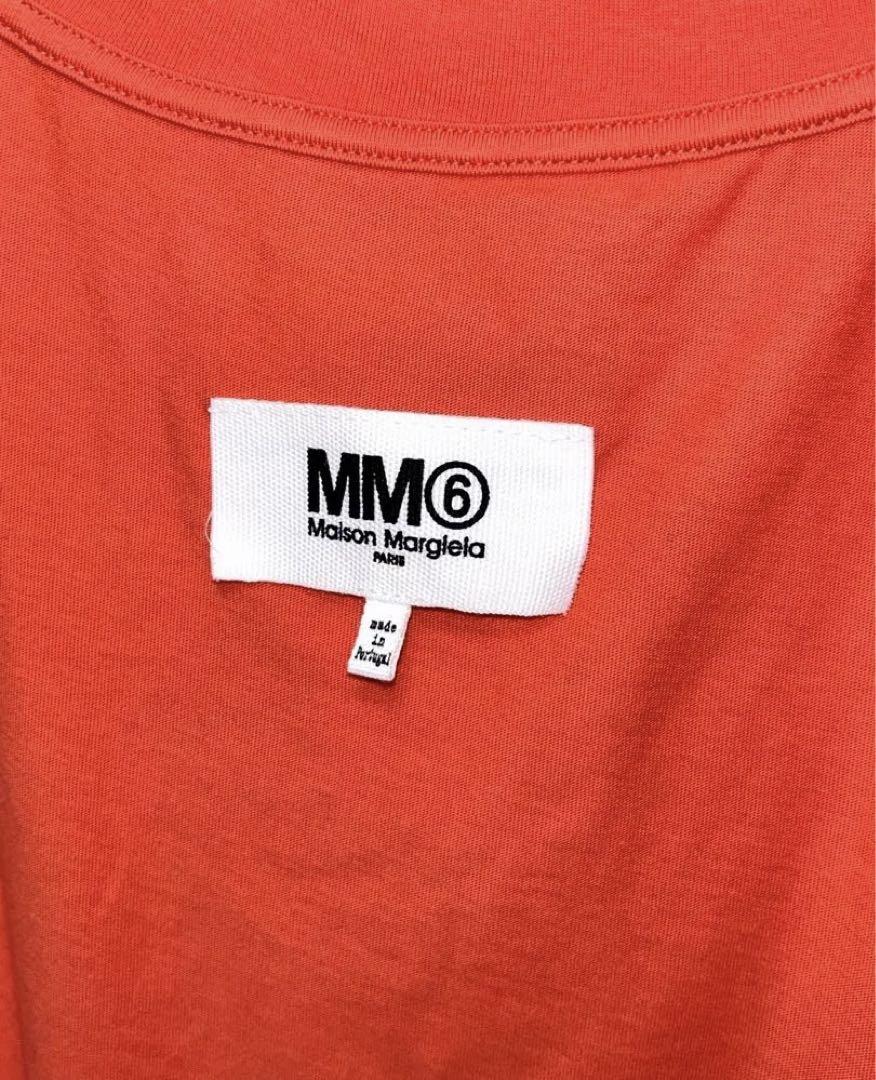 MM6 Maison Margiela オレンジ Tシャツ