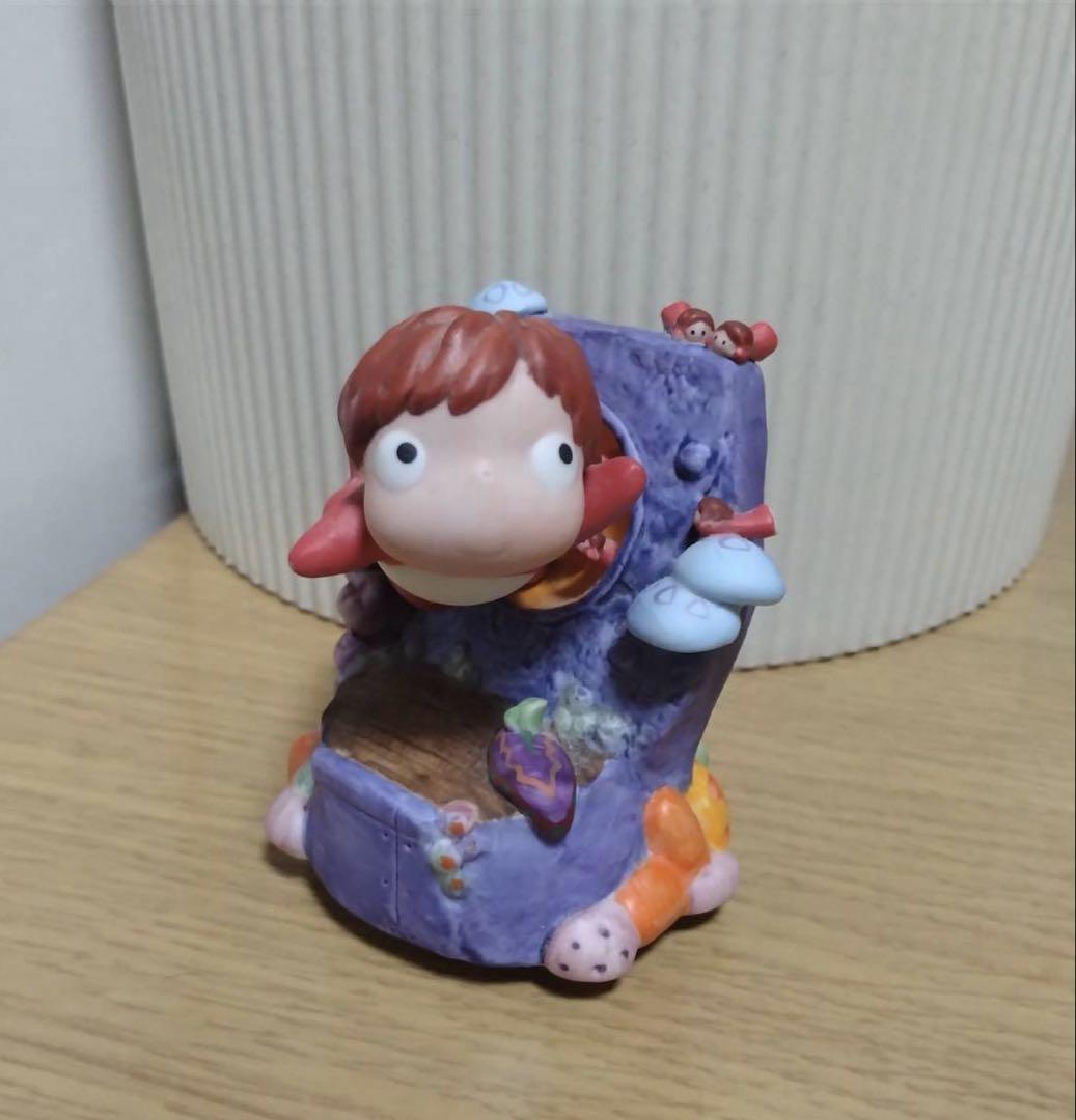 【崖の上のポニョ】ポニョ　回転式オルゴール　2点セット　箱あり　未使用　希少 崖の上のポニョ】ポニョ 回転式オルゴール 2点セット 箱あり 未使用