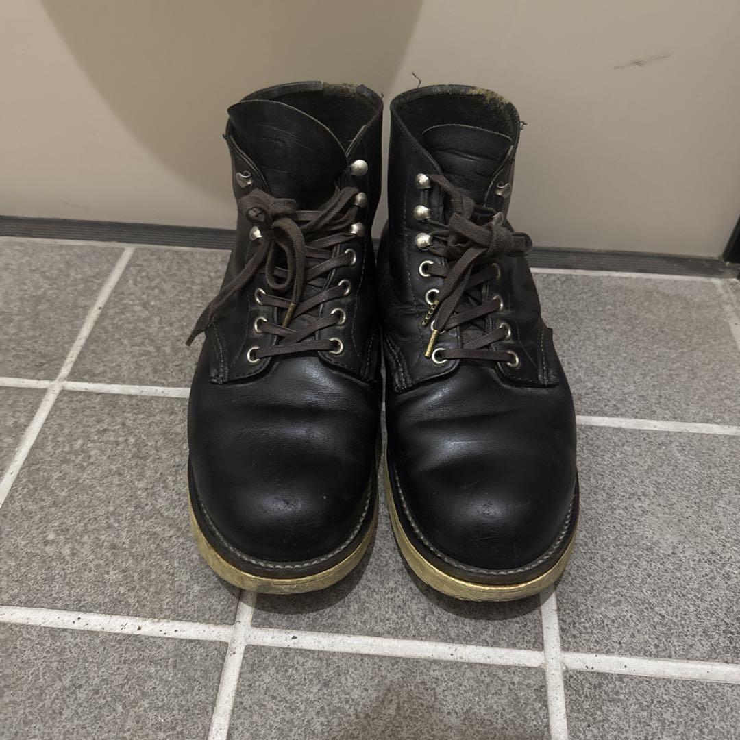 RED WING ブーツ　26.5cm　プレーントゥ　刺繡羽タグ