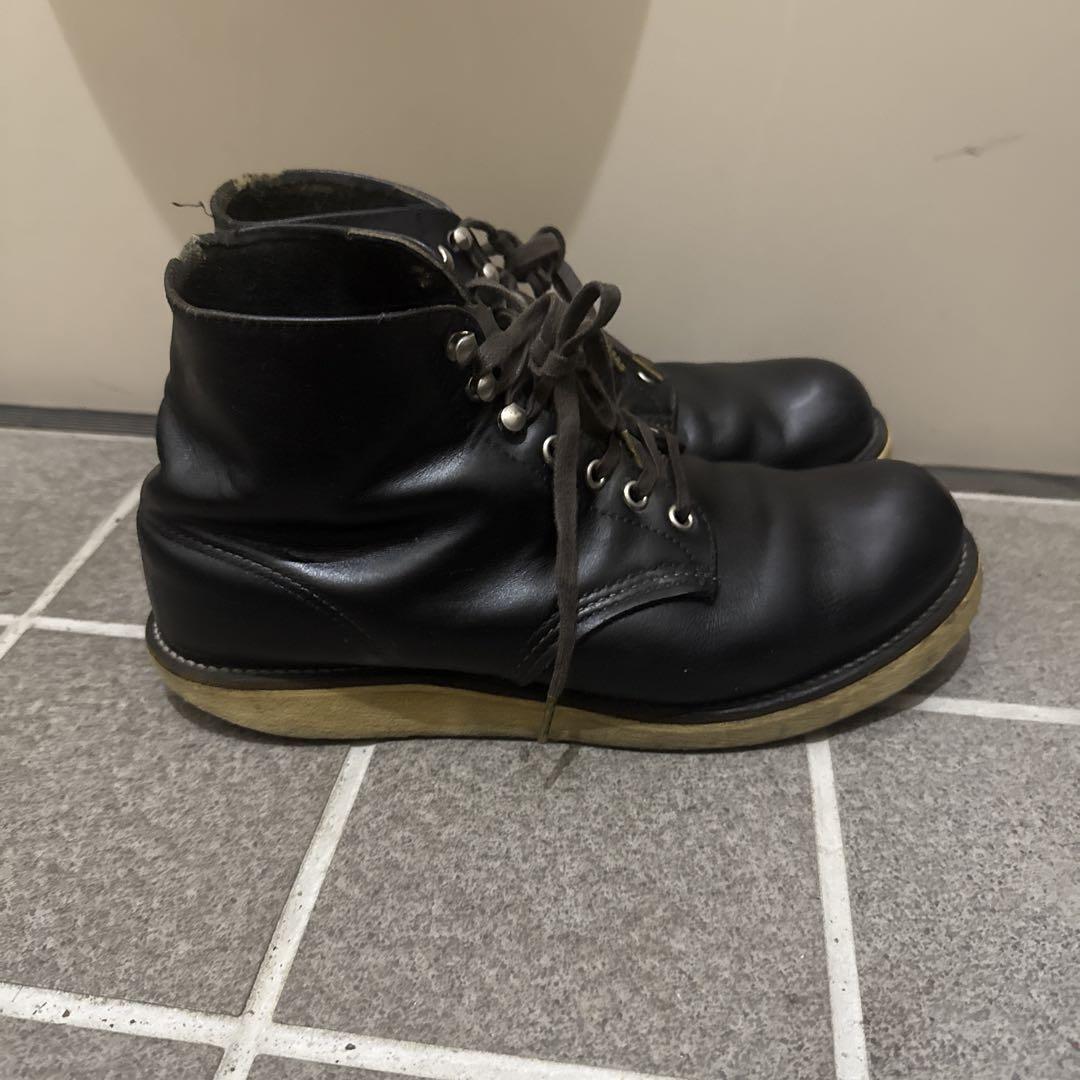 RED WING ブーツ　26.5cm　プレーントゥ　刺繡羽タグ