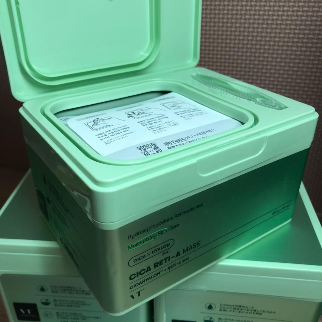 ★お値下げ不可★　 ブイティコスメテックス レチAマスク*４箱 Amazon | VTCOSMETICS(ブイティコスメテックス) シートマスク 箱
