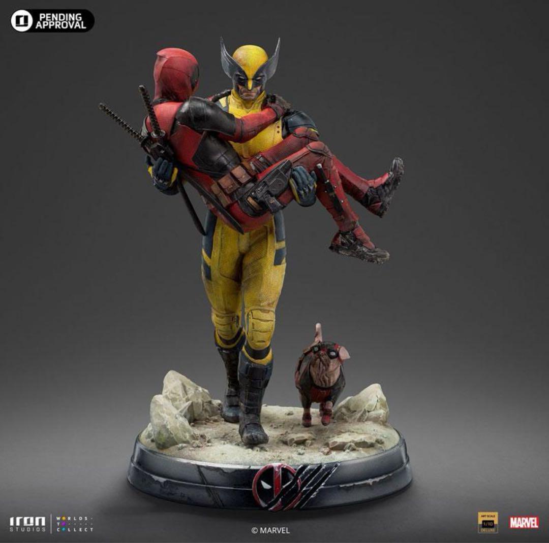美品  Iron スタチュー【最安値 ウルヴァリン & デッドプール Studios アメコミ