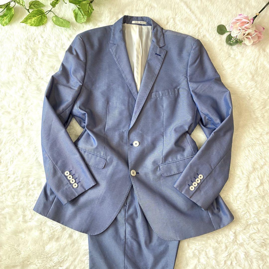 ZARA ライトブルー スーツ セットアップ 116cm ZARA - ZARA MAN☆新品☆タグ付き☆ブルー☆セットアップ