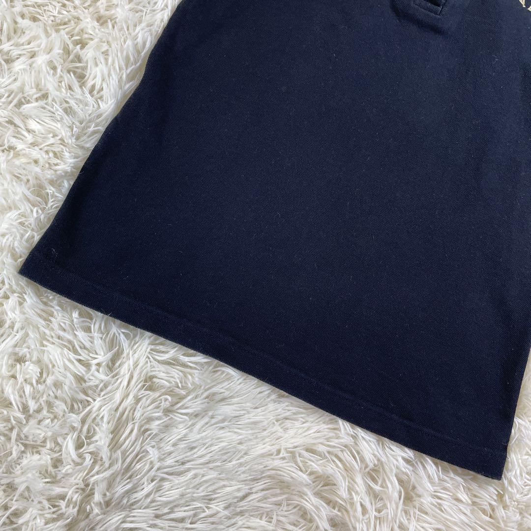 FRED PERRY G12 レディース ブラック×ゴールド ロゴ ポロシャツ