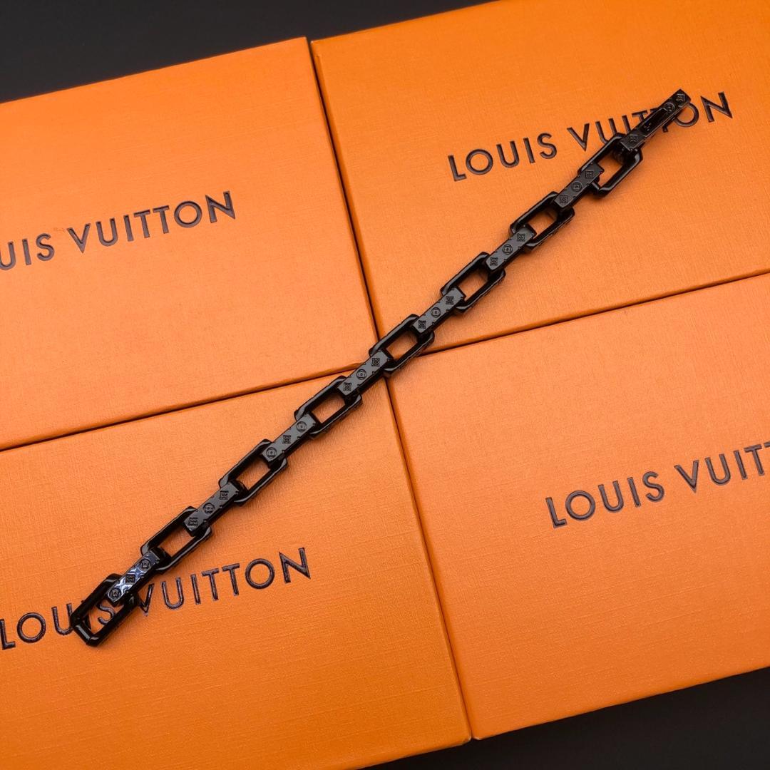 ✨【新品美品】✨ブラック チェーンブレスレット 20CM黑メンズ