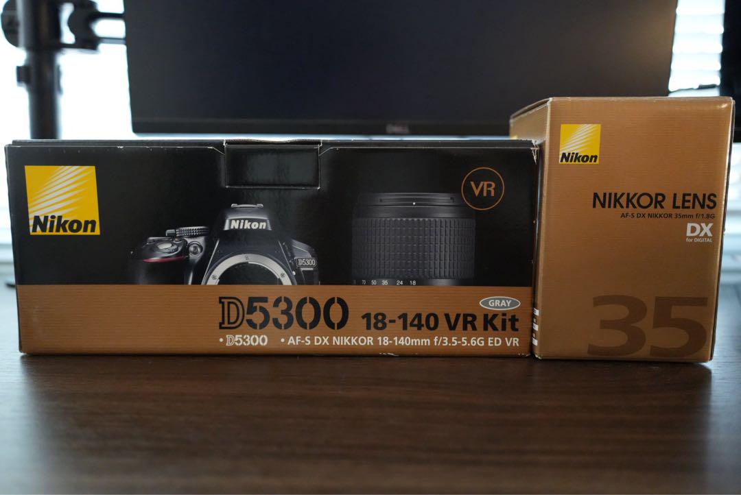 Nikon D5300 18-140 VR Kit ＋ 35mm 単焦点レンズ