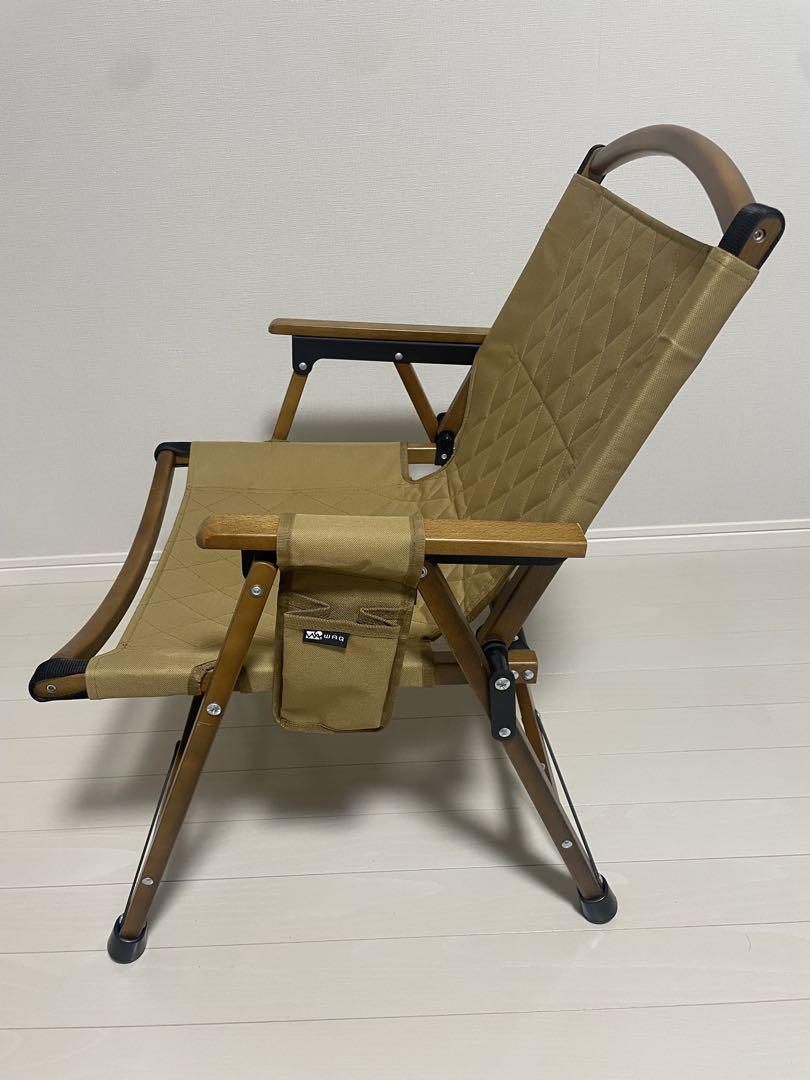 WAQ Folding Wood Chair タン