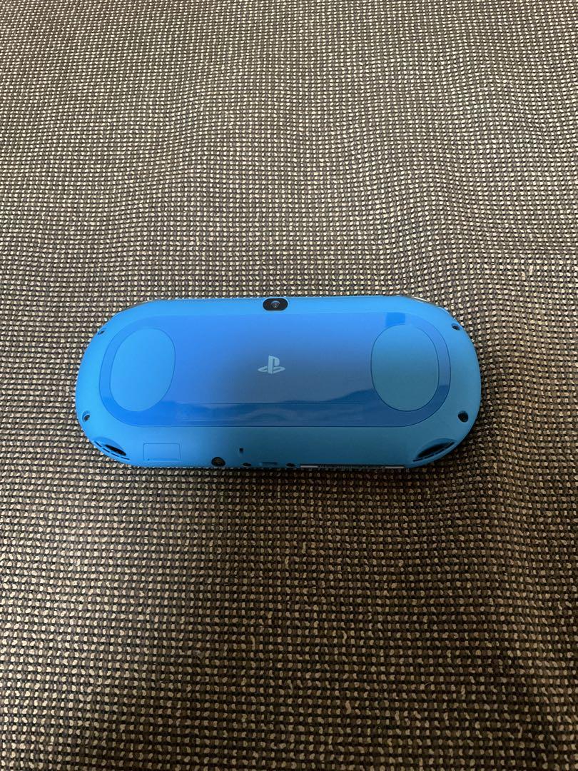 PSVITA アクアブルー　充電器　メモリーカード64gb 動作確認済