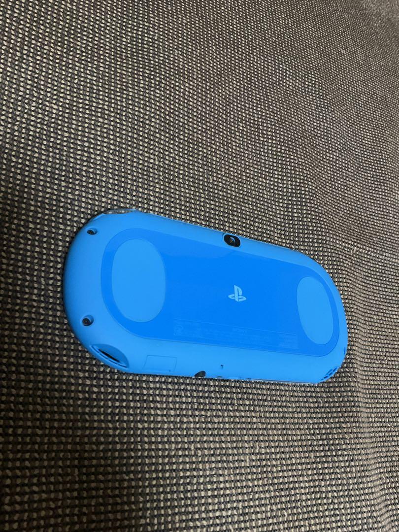 PSVITA アクアブルー　充電器　メモリーカード64gb 動作確認済