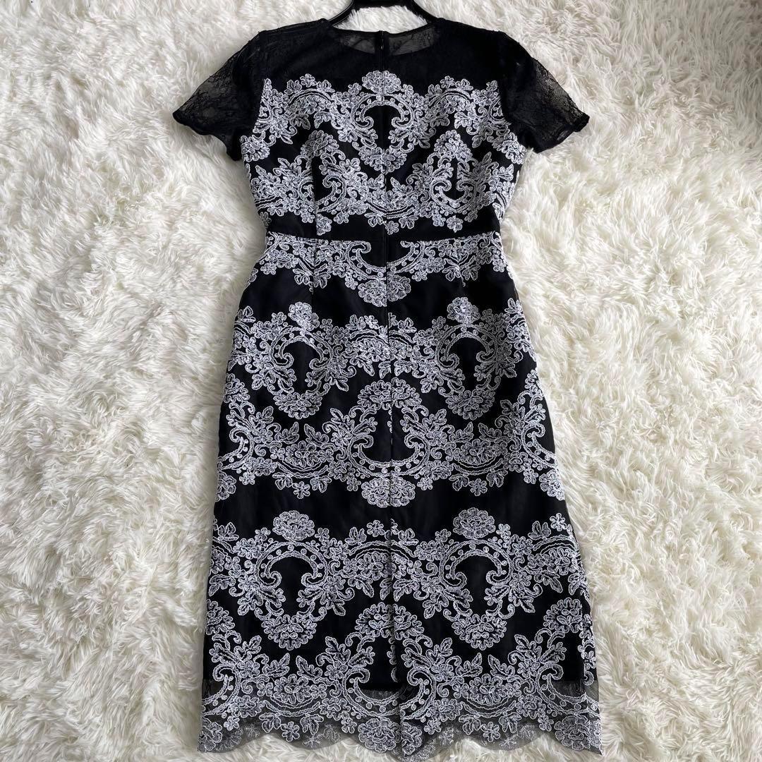 グレースコンチネンタル 刺繍レースワンピース36