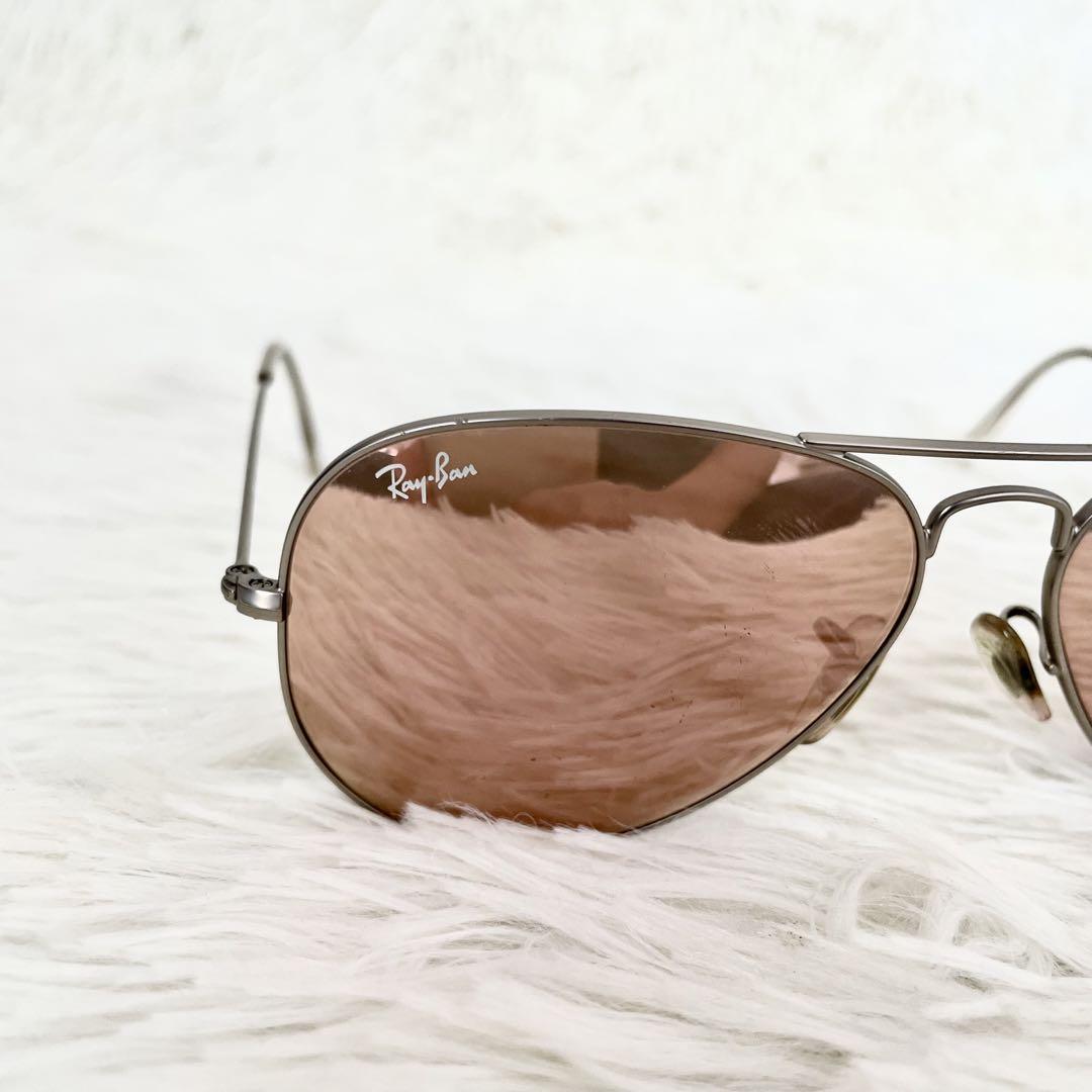 Ray-Ban レイバン　RB3025　アビエーター　ラージメタル　ピンクレンズ