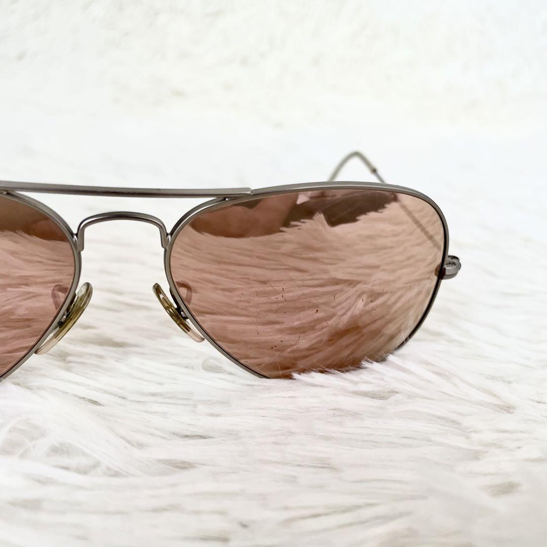 Ray-Ban レイバン　RB3025　アビエーター　ラージメタル　ピンクレンズ