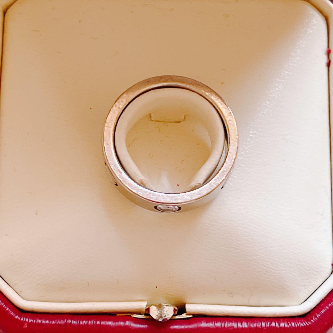 Cartier カルティエ ラブリング ハーフダイヤ WG 53(12号
