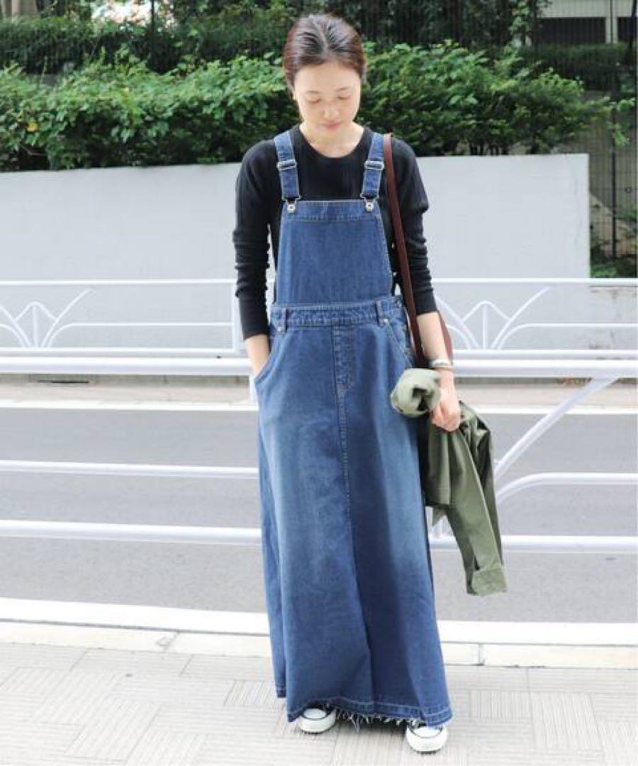 美品✨スローブイエナ LE DENIM ジャンパースカート マキシ丈