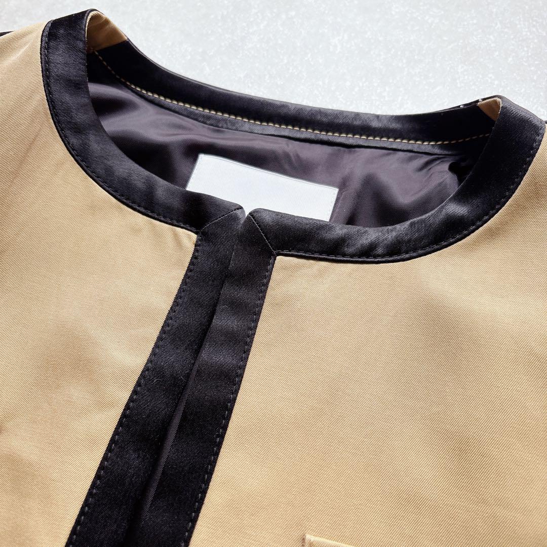 極美品☆CINOH｜定価8万 キャメル NO COL PIPING JACKET