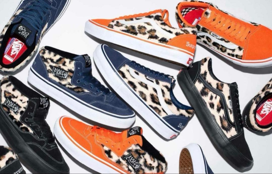 Supreme Vans Leopard Old Skool navy Supreme Vans Leopard Old Skool navy