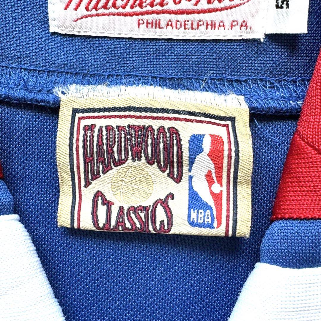 【美品】Mitchell&Ness 76ers ゲームシャツ サイズ2XL 54